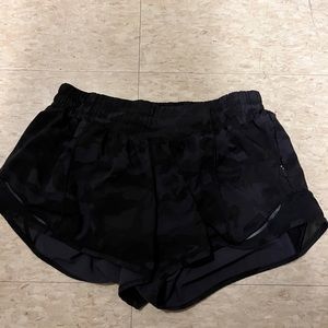Lululemon black camo shorts